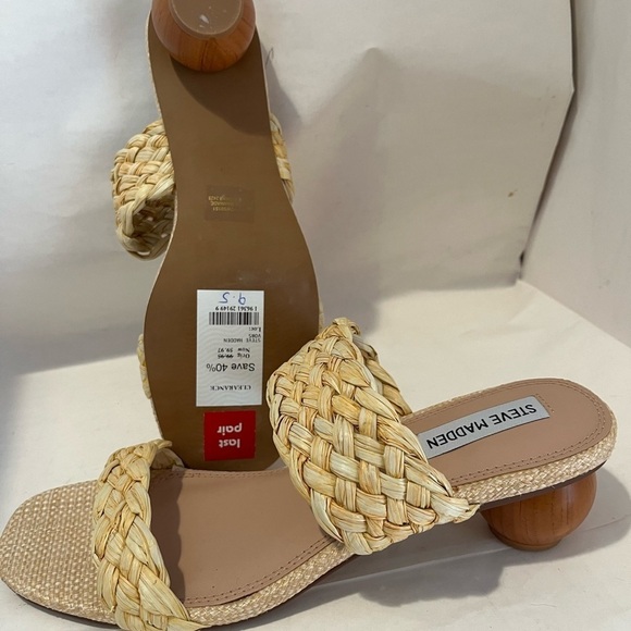 Steve Madden Shoes - Steve Madden Cream Woven Sandals
